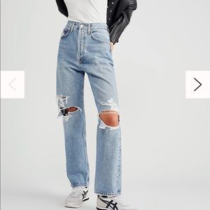 Agolde 90s High Rise Loose Fit in Fall Out